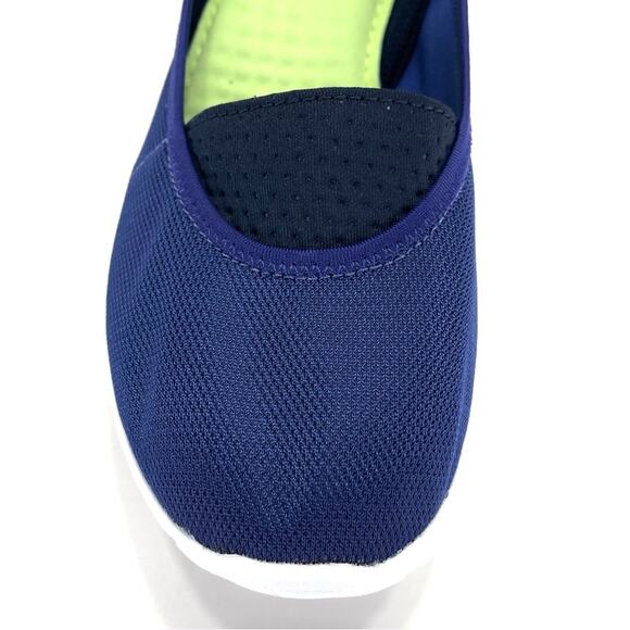 Reebok Memory Tech Massage Sneakers/Flats Size 8.5 Nave Blue Fabric Walking Shoe - Picture 14 of 15